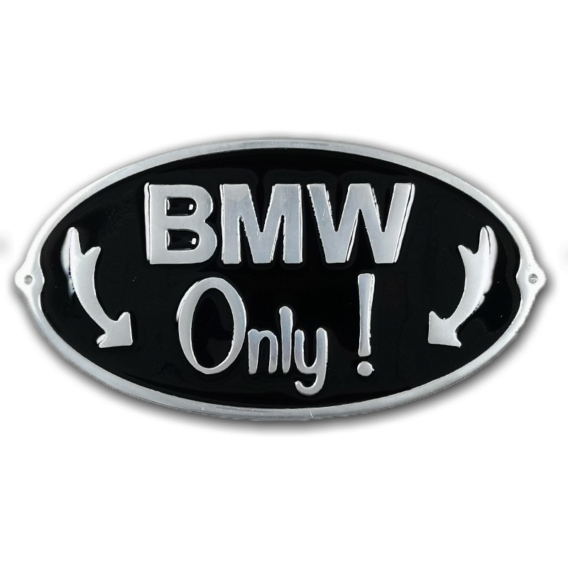 plaque BMW only face