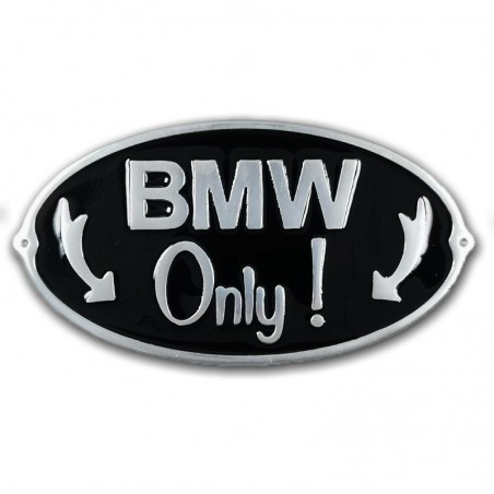 plaque BMW only face