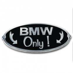 plaque BMW only 3/4